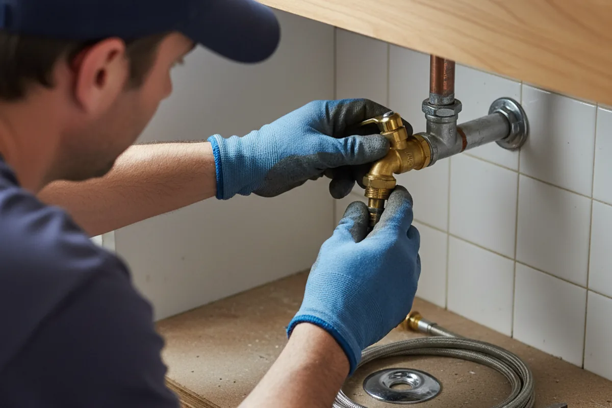 Shutoff valve and fitting work during Well Pump Repair in Tyler